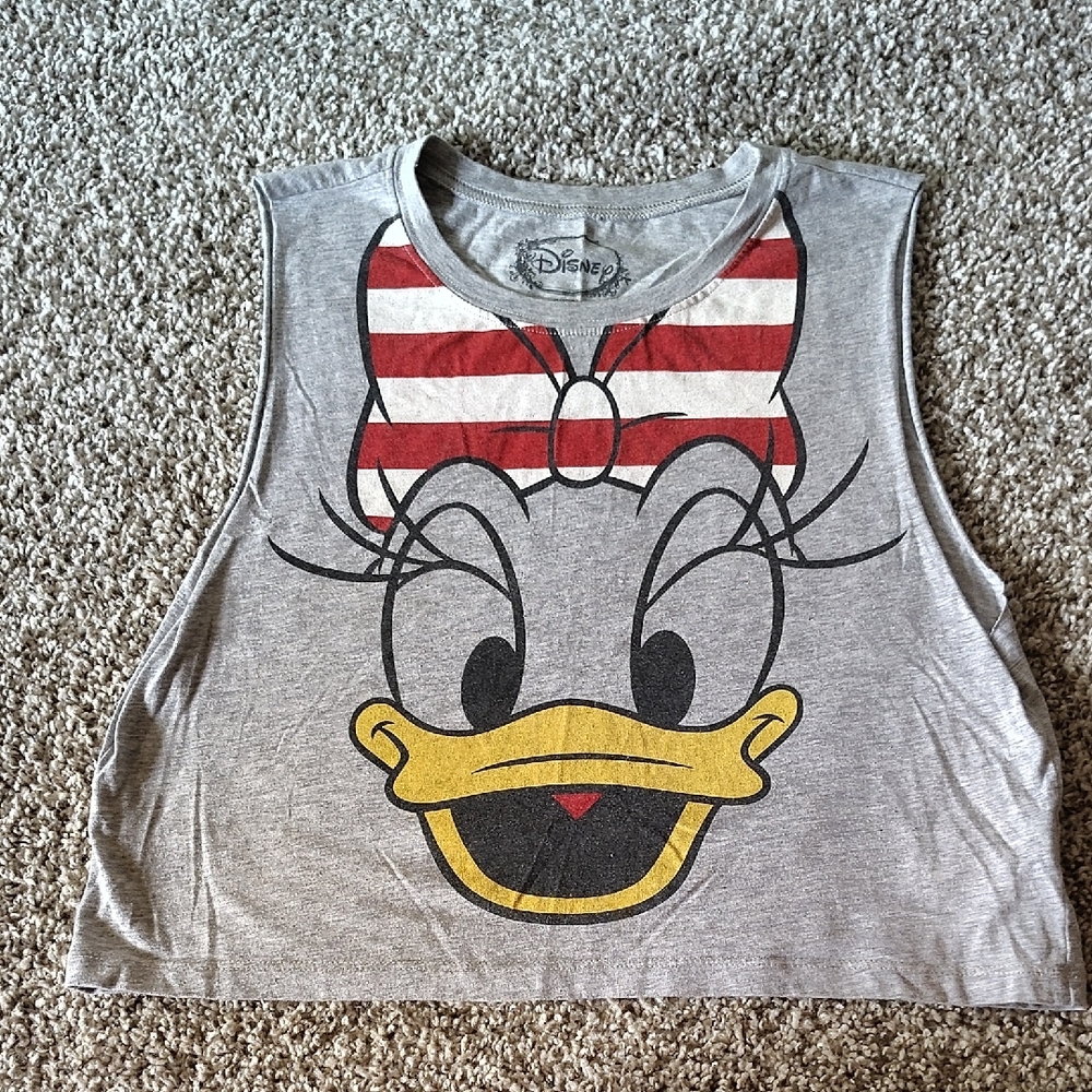 Disney Gray and Red Daisy Duck Tank Top